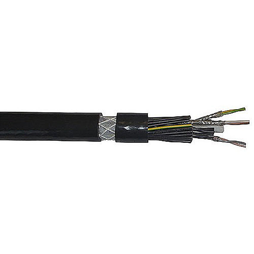 PVC Round Trailing Cable With Shielded Pairs 30G 1+3 x (2 x 0.5mm) C